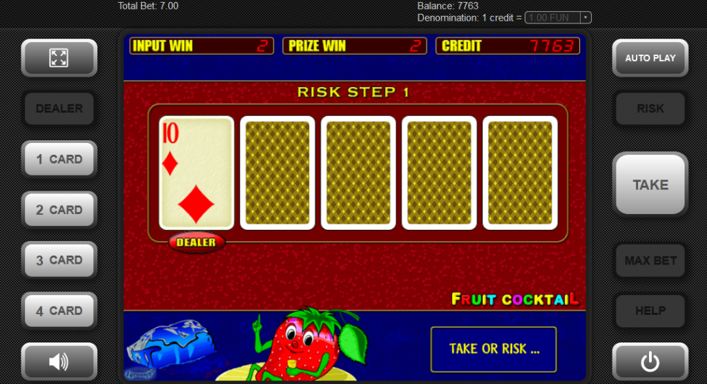 fruit cocktail играть на деньги